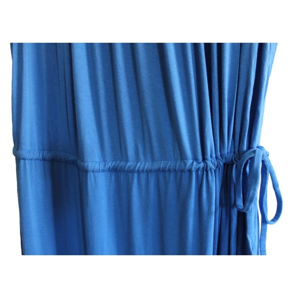 The Limited Toga Gladiator Blue Maxi Dress with Tie Waist Medium - Picture 5 of 6